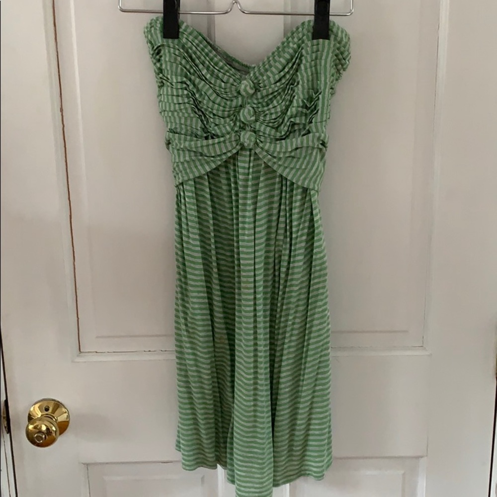 BCBG strapless tunic top